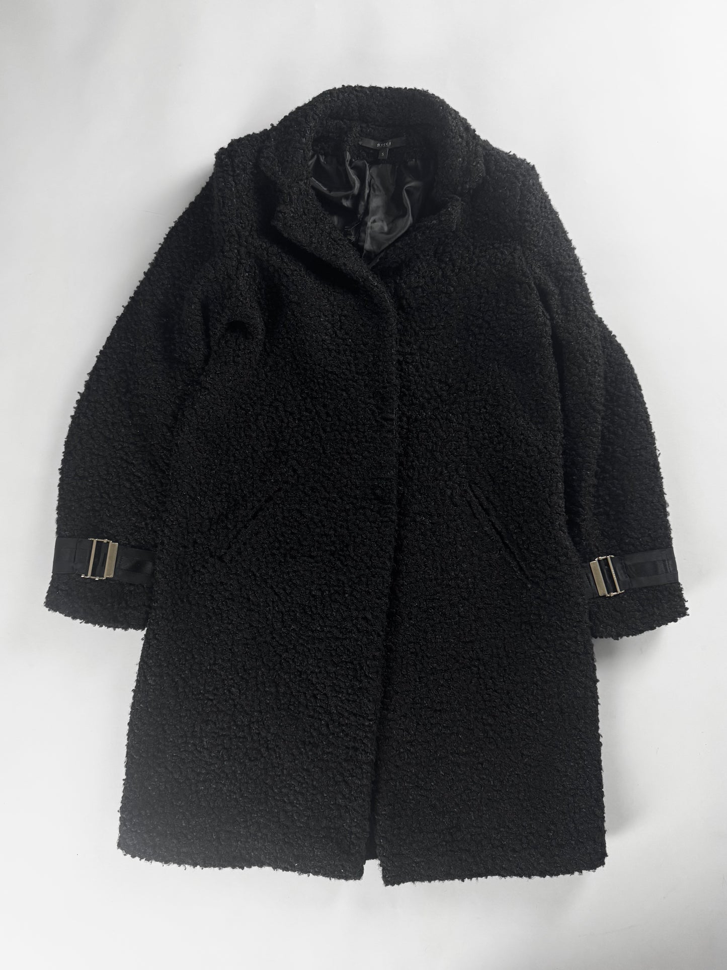 Gucci Shearling Effect Textured Wool Coat FW 2007 - S
