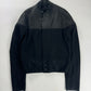 Balenciaga Sample Nicolas Ghesquière Crackled Leather Two Fabric Jacket 2010s - S