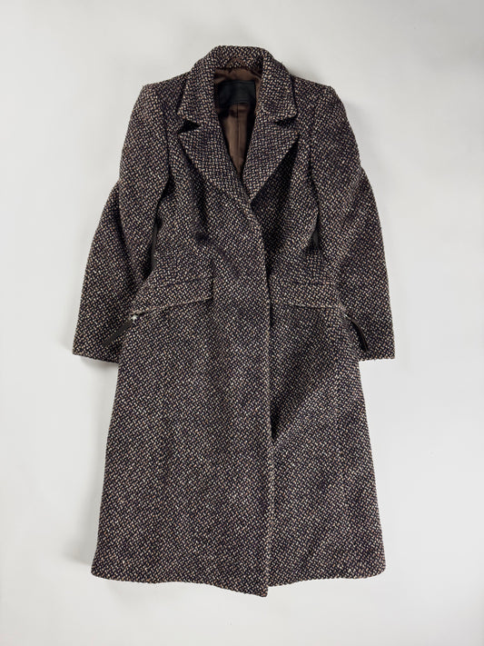 Prada Tweed Tailored Long Coat FW 2000 - XS