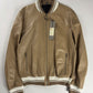 Dior Homme Camel Leather Bomber Varsity Jacket SS 2010 - L