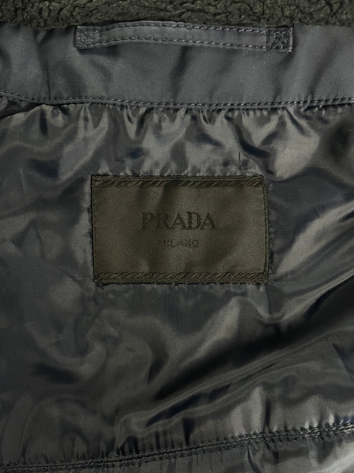 Prada Linea Rossa Blue Officer Bomber jacket FW 2007 - XL