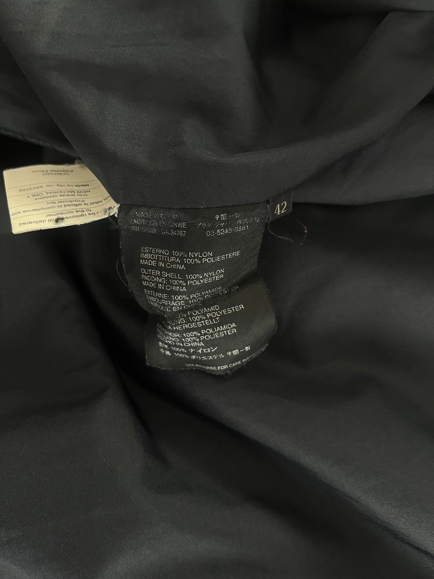 Prada Brown Nylon Double Zip Long Hooded Jacket 2000s - S
