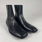 Balenciaga Black Square Rim Carrera Lux Calfskin Boots FW 2019 - 45 EU