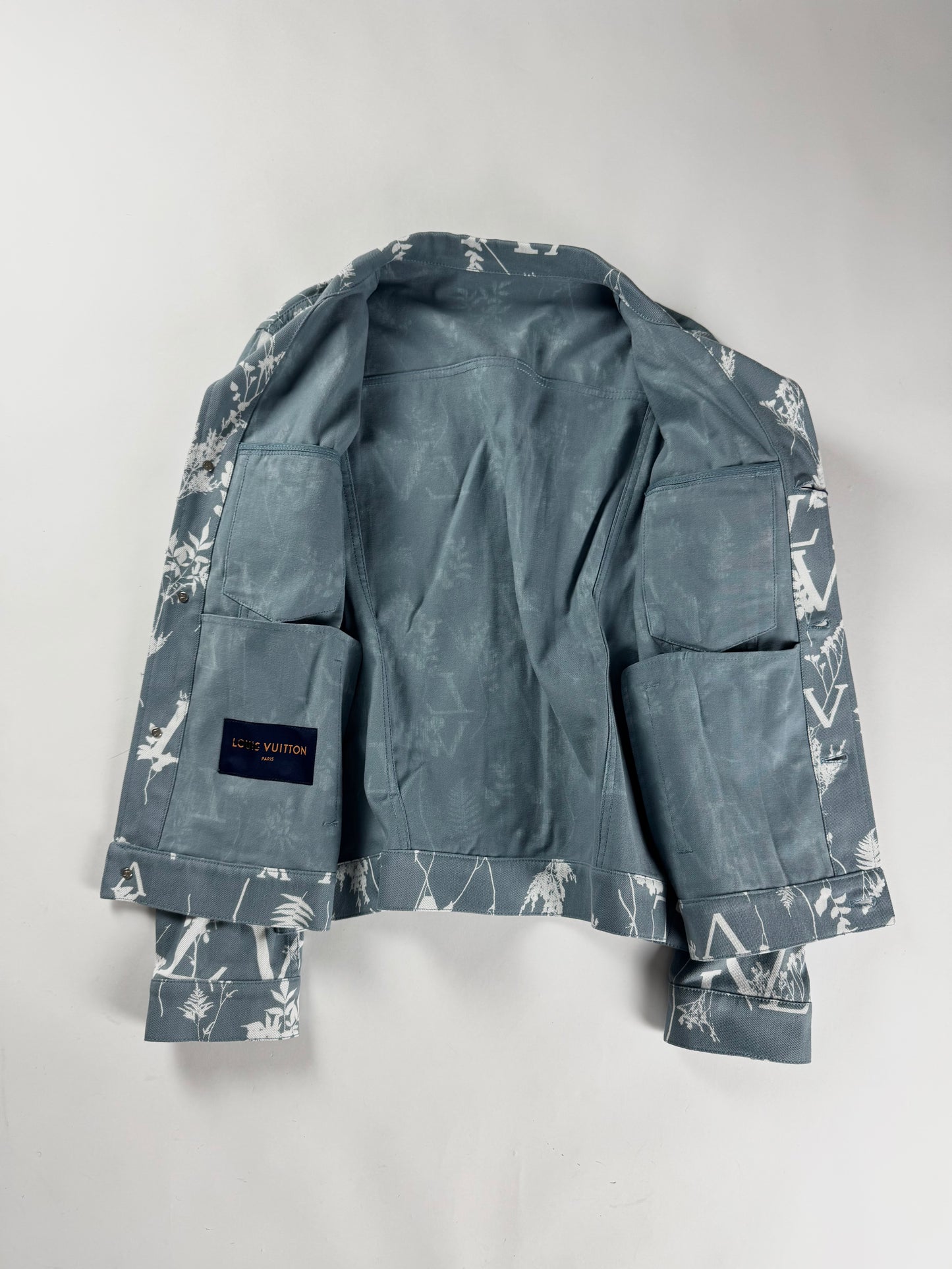 Louis Vuitton Blue Leaf Cotton Trucker Jacket FW 2022 - M