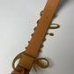 Loewe Smile Calfskin Logo Brown Buckle Belt - 95 cm