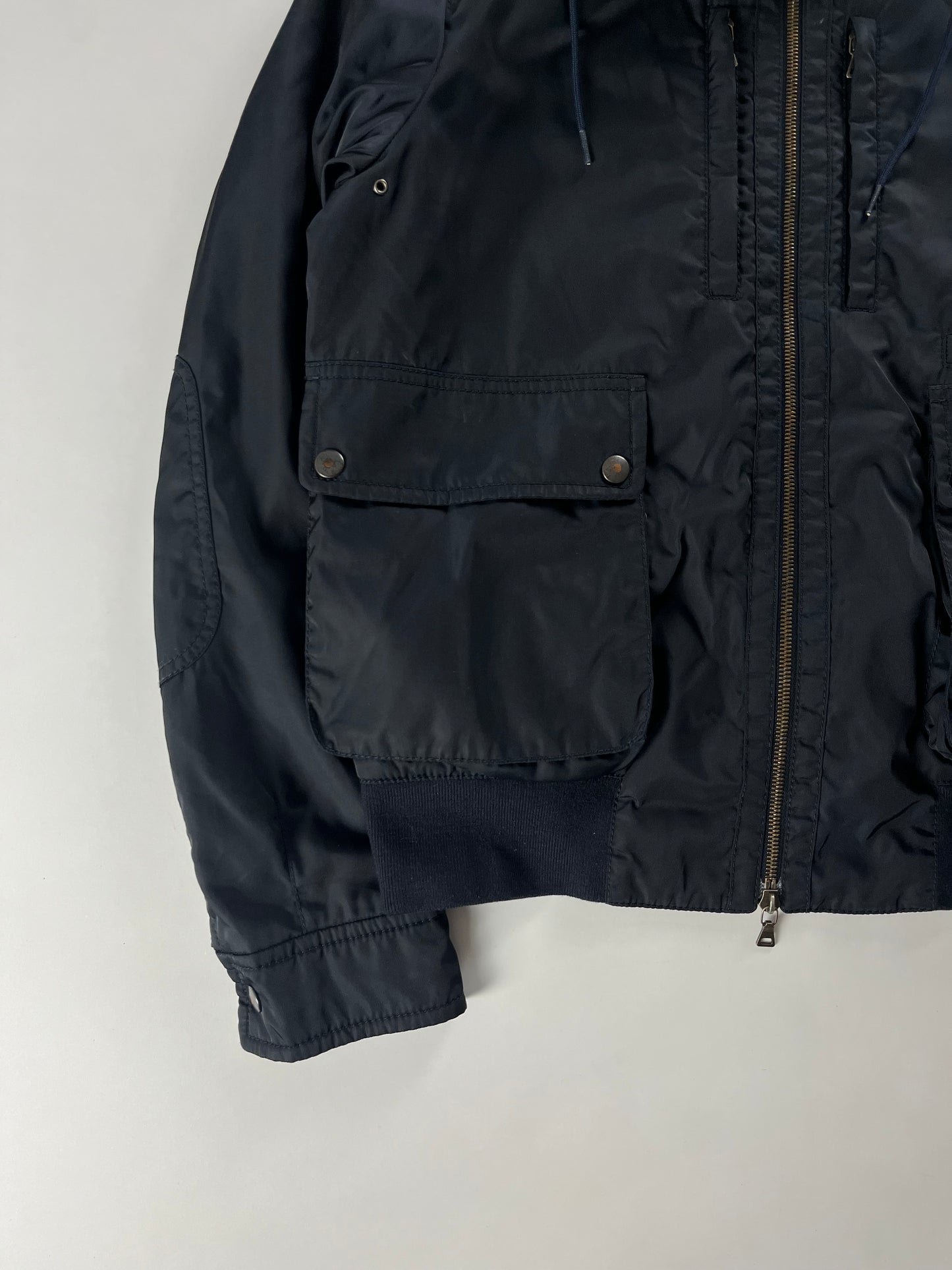 Prada Navy Double Pocket Parachute Jacket - S