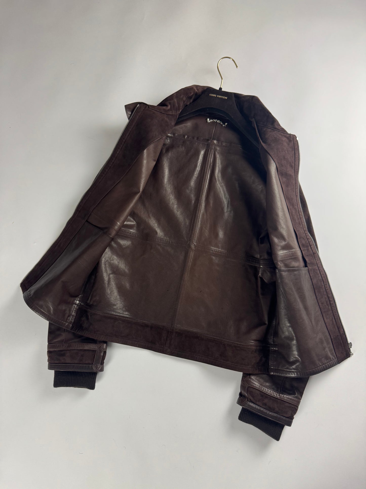 Louis Vuitton Sample Hybrid Patched Leather Pure Suede High Collar FW 2008 - S