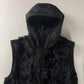 Prada Linea Rossa Convertible Sleeve Dyed Kid Fur Hooded Coat FW 1999 - S