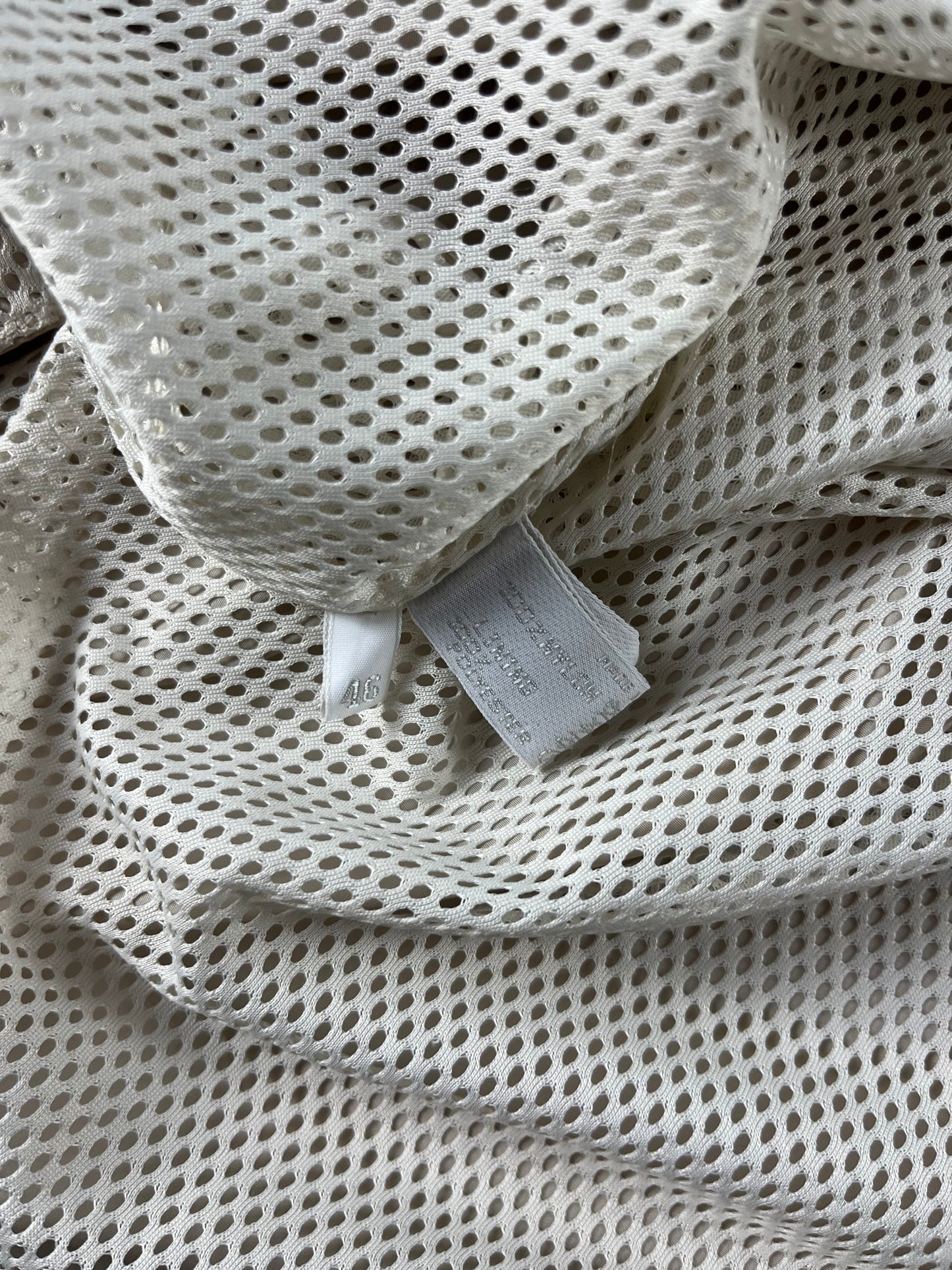 Prada Cream Inside Mesh Versatile Zip Up Light Jacket SS 1998 - S