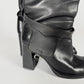 Prada Side Belted Pocket High Leather Boots FW 1999 - 39 IT/39,5 EU
