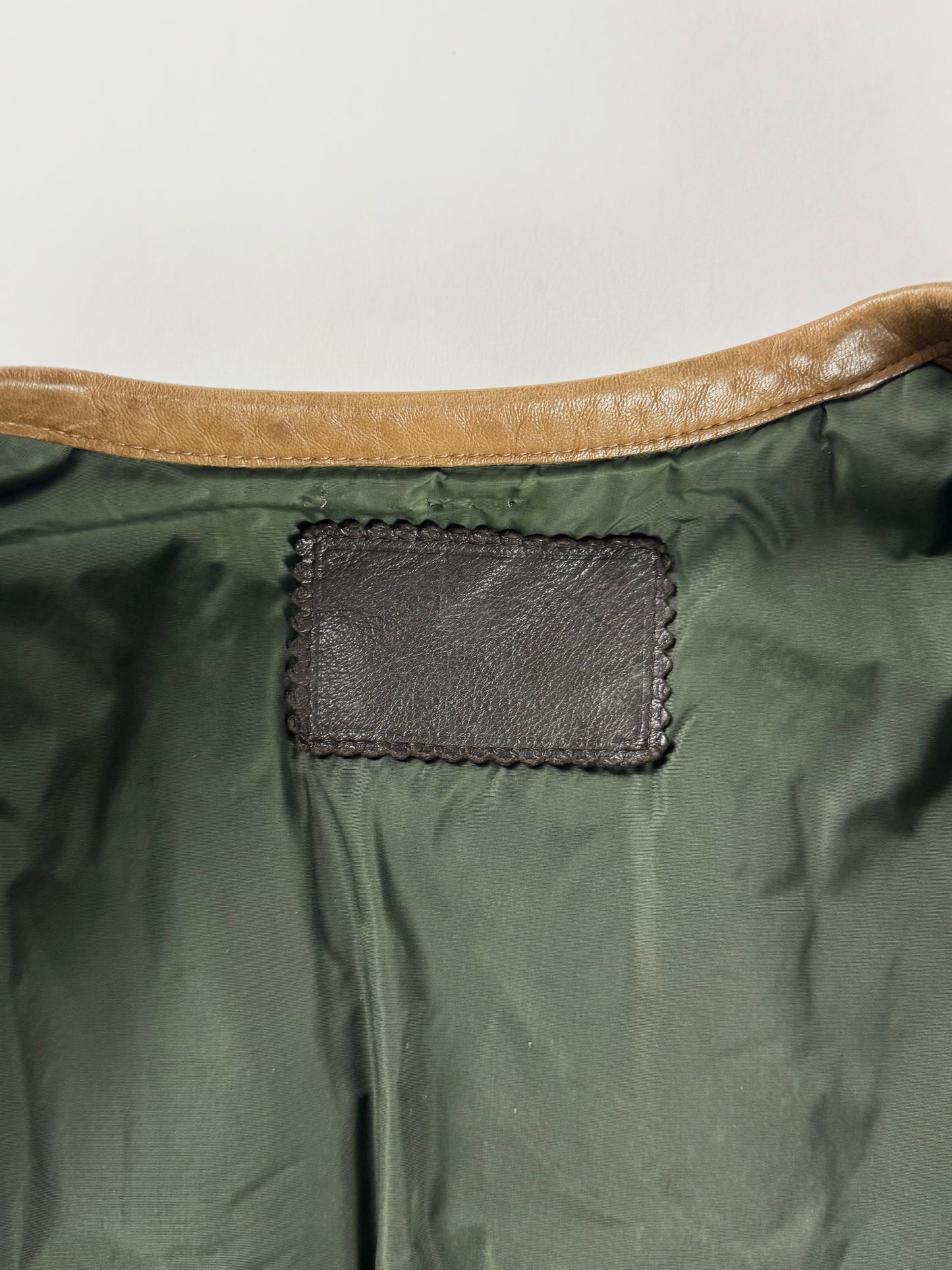 Prada Camel Cuffed Collar Leather Jacket FW 1999 - S