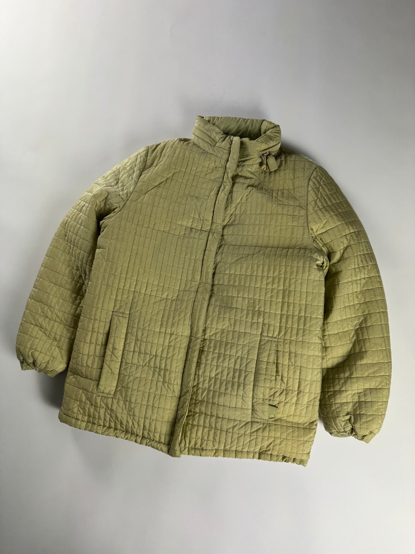 Prada Grid Padded Nylon Puffer Jacket FW 1995 - S