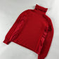 Prada Linea Rossa Red Turtleneck Knitwear SS 2000 - S