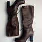 Prada Brown Premium Leather Tightenable Boots - 42,5 EU