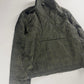 Hermès Sample Soft Military Khaki Plaid Funnel Neck Half Zip Jacket SS 2020 - L