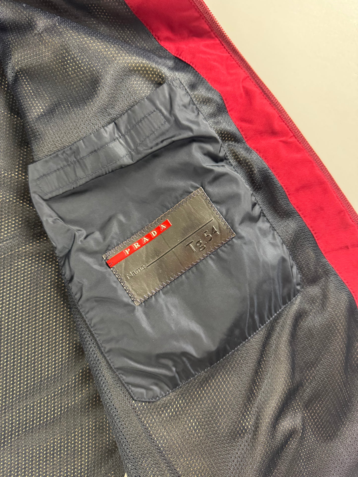 Prada Linea Rossa Red Nylon Vest SS 2000 - XL