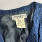 Yves Saint Laurent Rive Gauche Deep Blue Textured Plissé Set 1990s - S