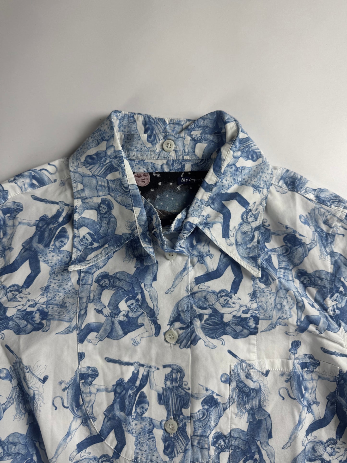 Prada Christophe Chemin Detachable Collar Important Ones Cotton Shirt FW 2016 - XS