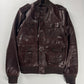 Prada Marlboro Brown Multi Pocket Leather Bomber Jacket FW 2008 - M