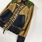 Coach Sample Camel Mixed Animal Print Green Shearling Collar Bomber Jacket SS 2016 - M