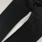 Hermès Sample Black Shiny Nylon Panel Straight Cotton Pants FW 2021 - M