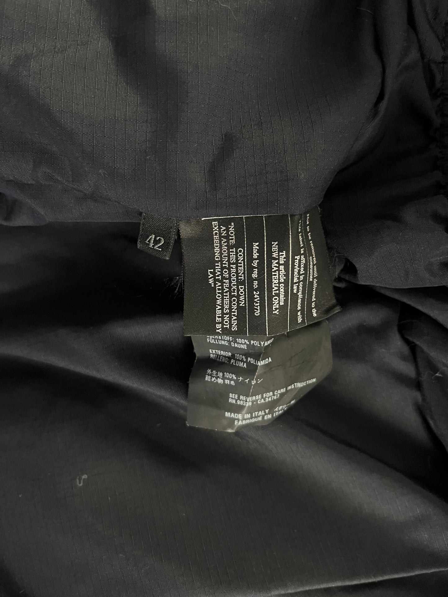 Prada Essential Dark Grey Puffer Down Jacket FW 2006 - XS