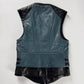 Balenciaga Nicolas Ghesquière Leather Bicolor Quilted Shoulders Vest SS 2011 - S
