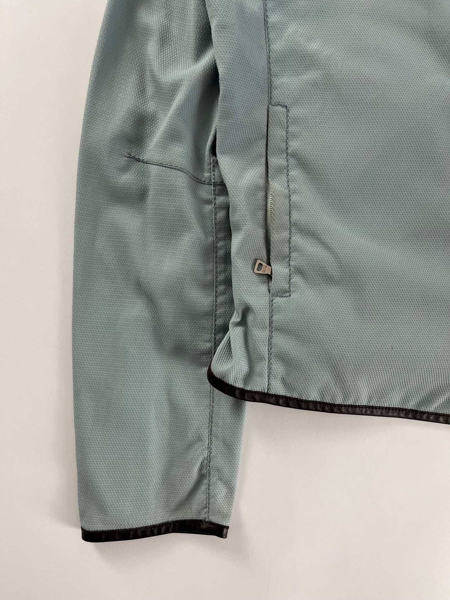 Prada City Blue Light Moto Jacket 2000s - XS