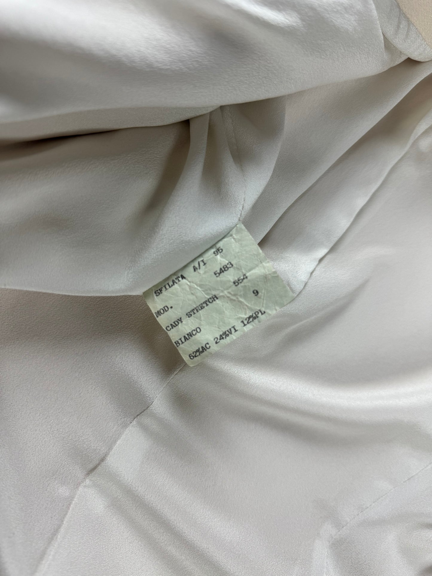 Prada Sample Asymmetrical Ivory Architectural Drape Coat FW 1995 - S