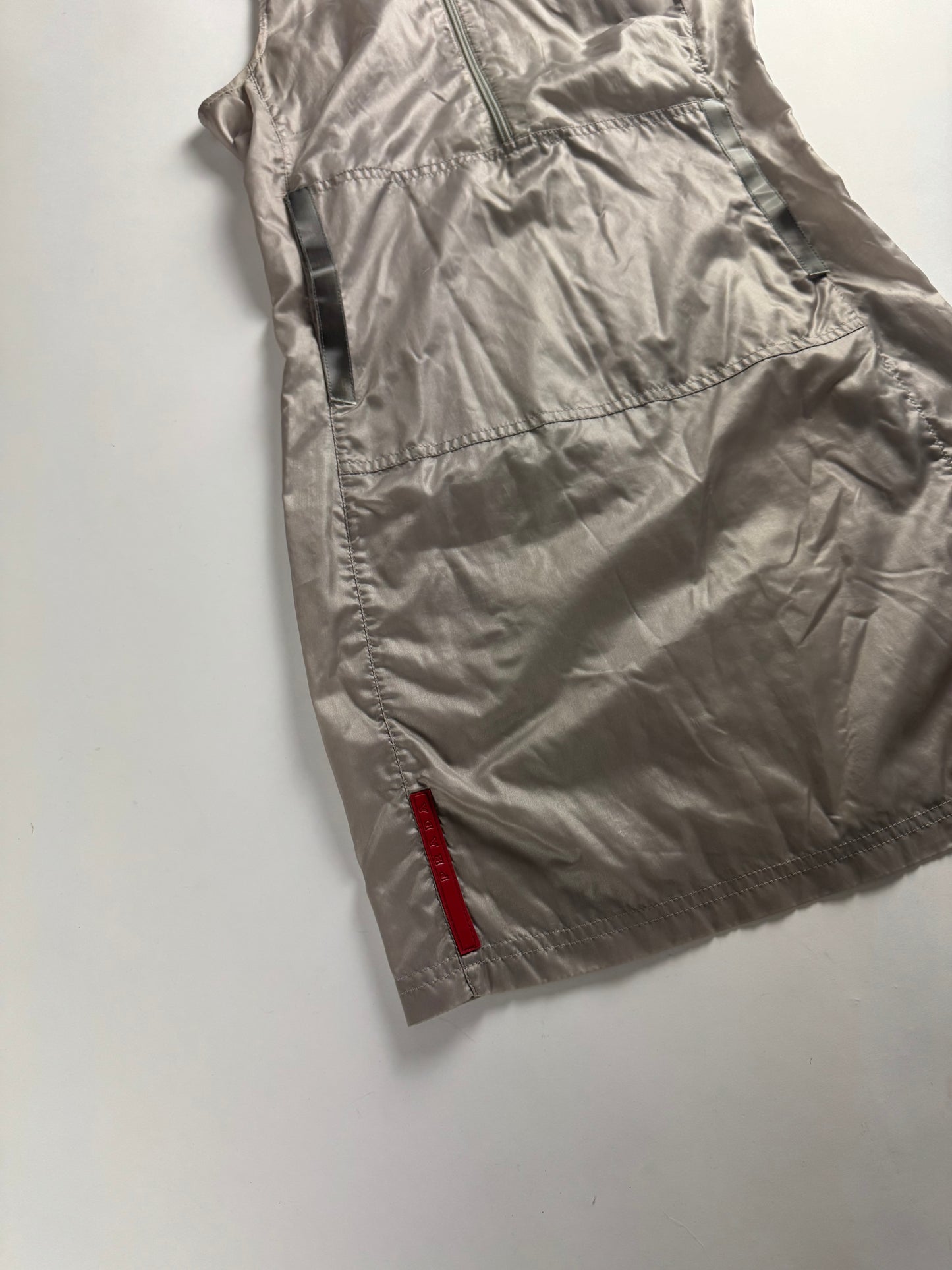 Prada Linea Rossa Reflective patched Dress SS 1999 - S