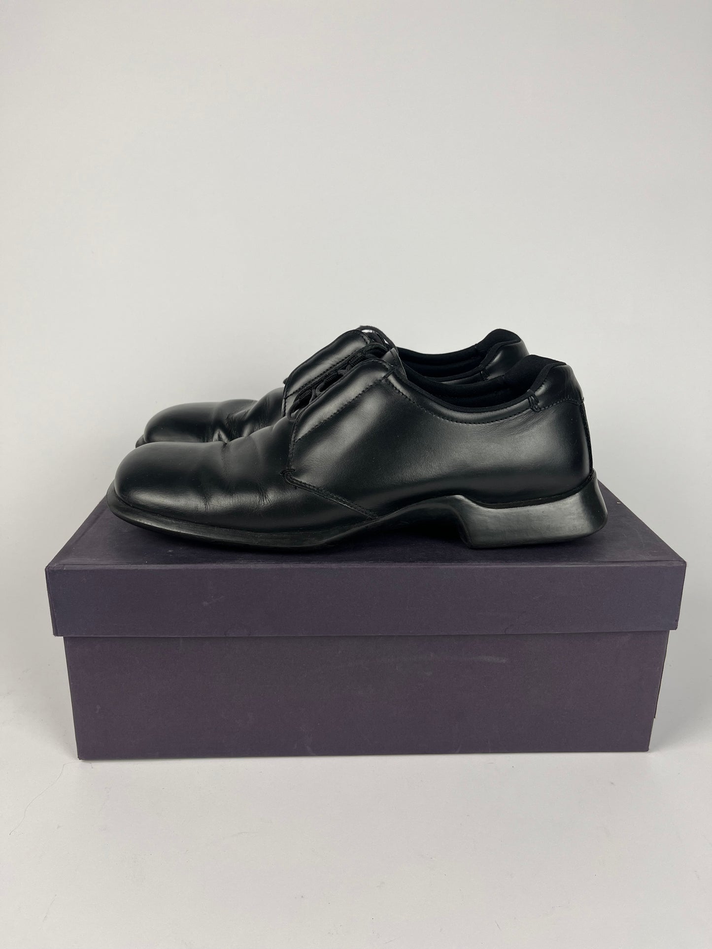 Prada Leather Motolight Derby Shoes FW 1999 - 43 EU/44 EU