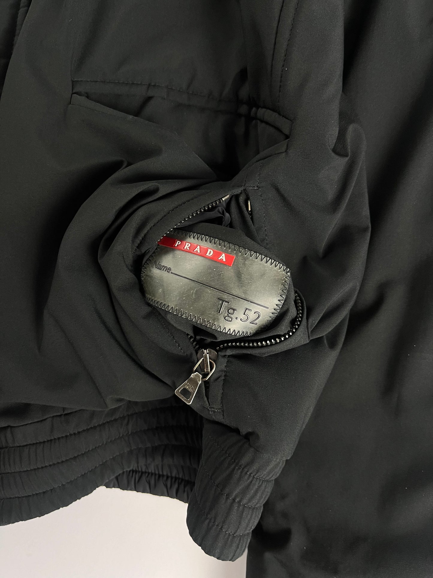 Prada Shadow Double Side Nylon Puffer Down Jacket 2000s - L