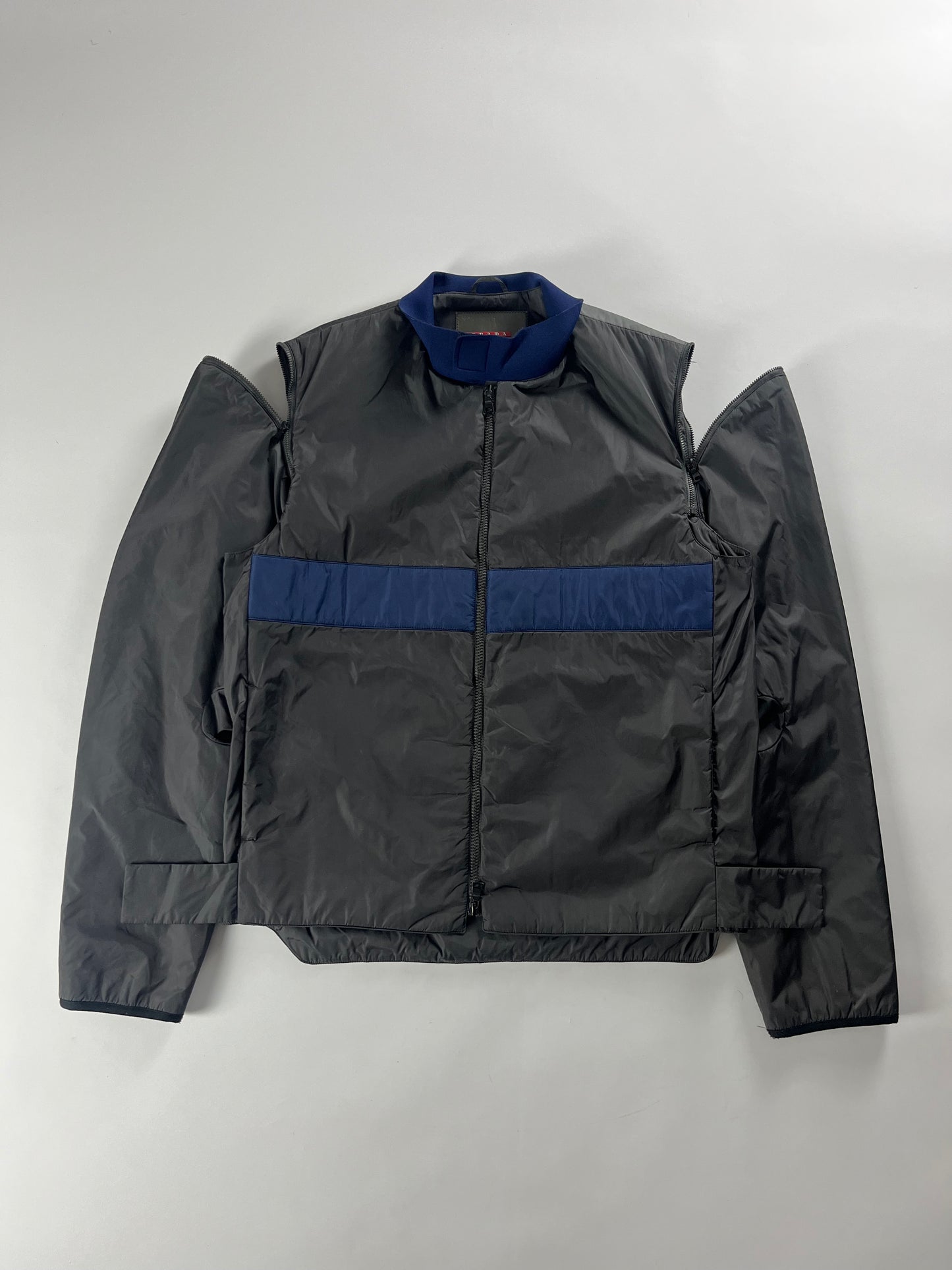 Prada Linea Rossa Navy Bulletproof Jacket SS 2000 - L