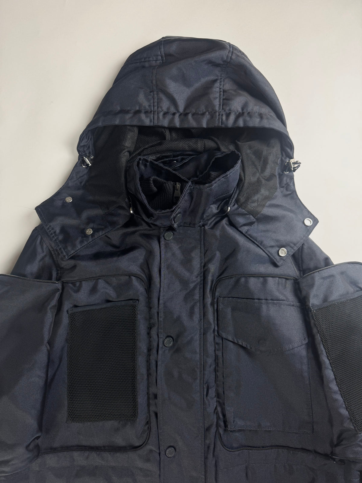 Louis Vuitton Sample Night Blue Multi Pocket Utility Cargo Parka FW 2016 - M