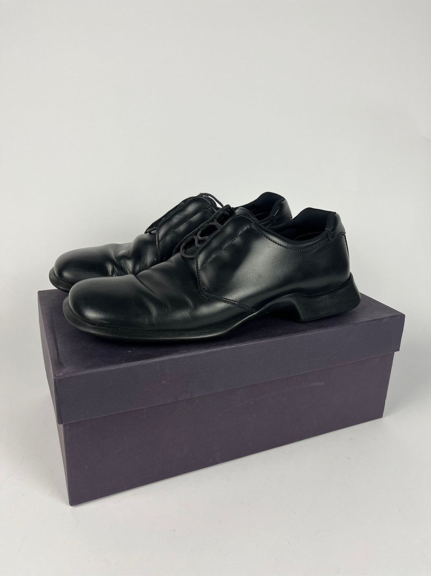 Prada Leather Motolight Derby Shoes FW 1999 - 43 EU/44 EU