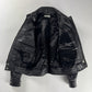 Saint Laurent Sample Leather Paneled Zigzag Stitching Bomber Jacket Pre Fall 2018 - S