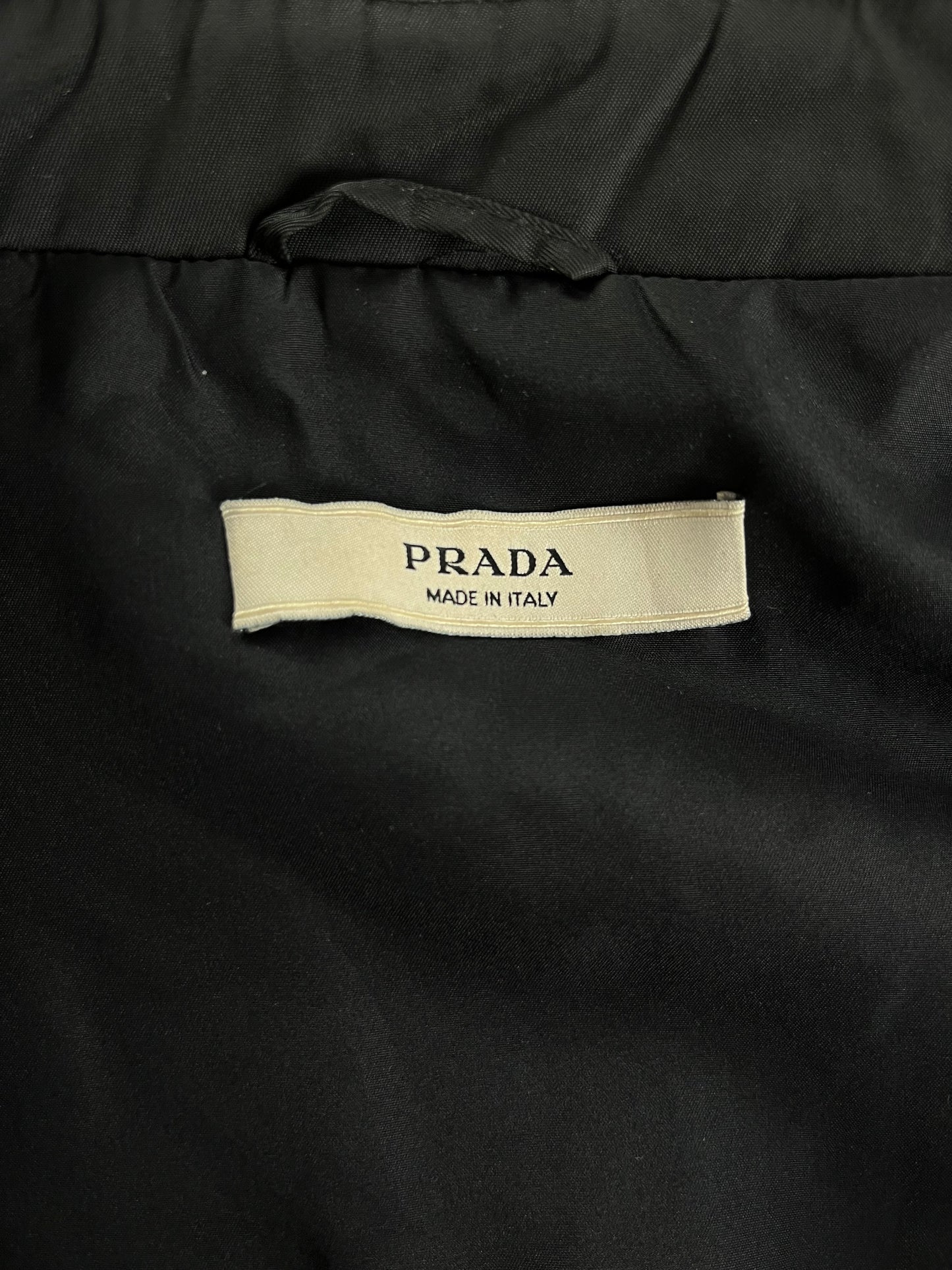 Prada Essential Dark Nylon Work Zipper Jacket 2000s - L
