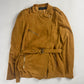 Gucci Orange Suede Zipper Belted Jacket 2000s - S