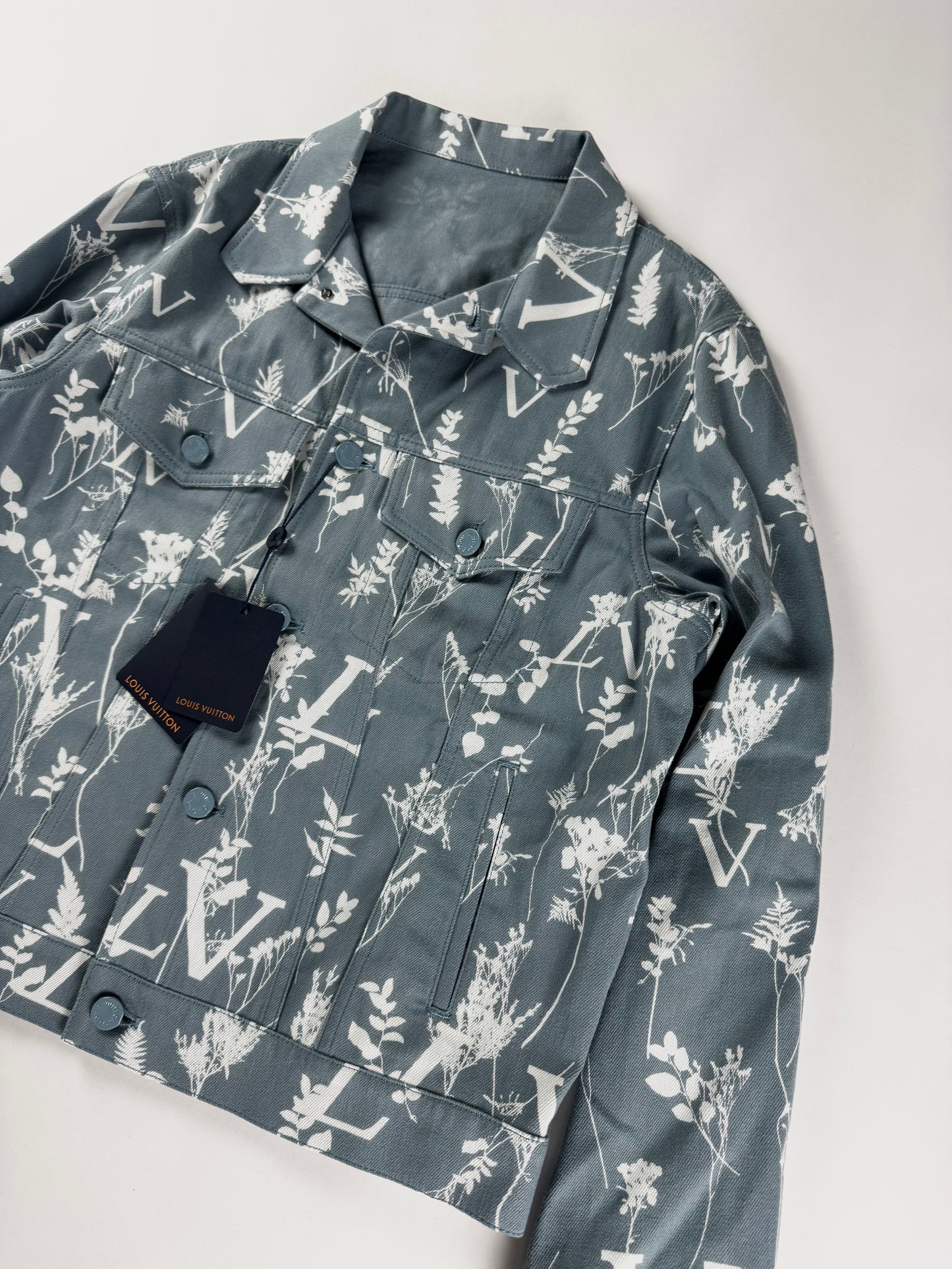Louis Vuitton Blue Leaf Cotton Trucker Jacket FW 2022 - M