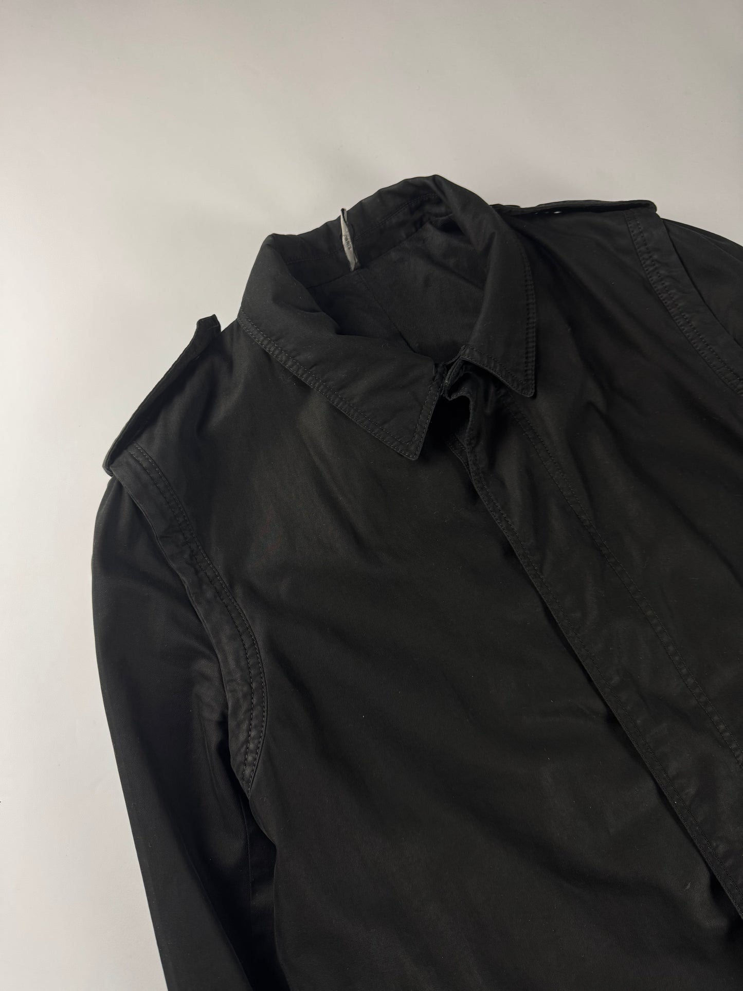 Dior Homme Hedi Slimane Nocturnal Cotton Minimalist Coat FW 2003 - L