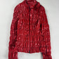 Prada Red Rush Textured Leather Effect Jacket SS 2007 - S