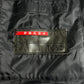 Prada Mesh Leather Patch Elbows Moto Jacket SS 2000 - L