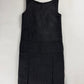 Prada Dark Grey Silk Cut Out Paneled Wool Dress FW 1998 - S