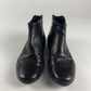Prada Linea Rossa Black Leather Shadow Sole Mid Boots FW 1999 - 41,5 EU