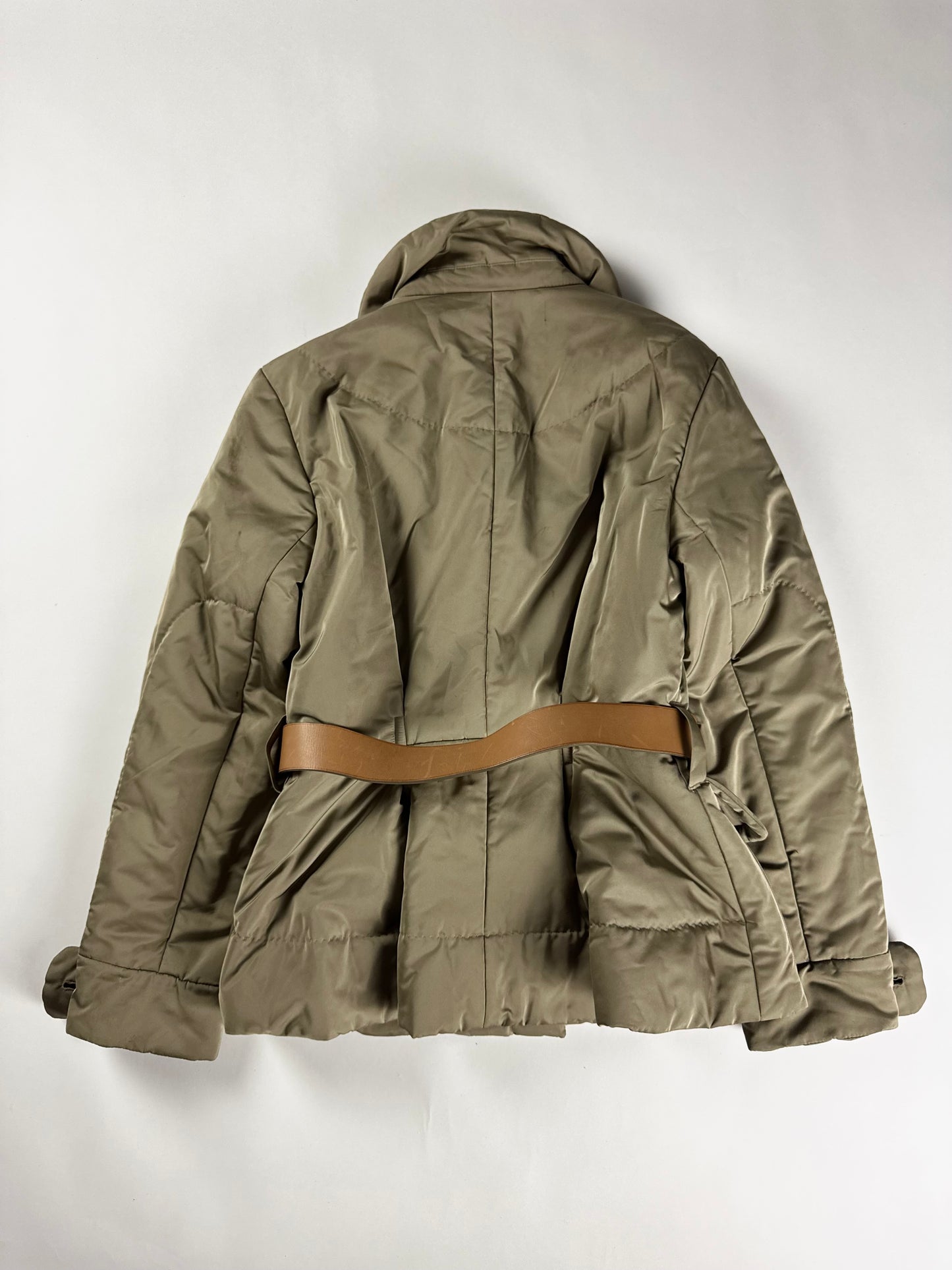 Louis Vuitton Leather Belted Saharienne Puffer Jacket FW 2008 - S