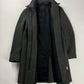Prada Smoke Charcoal Wool Funnel Neck Coat FW 1998 - S