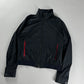 Prada Sport Lined Red Navy Nylon Bomber Jacket 2010s - M