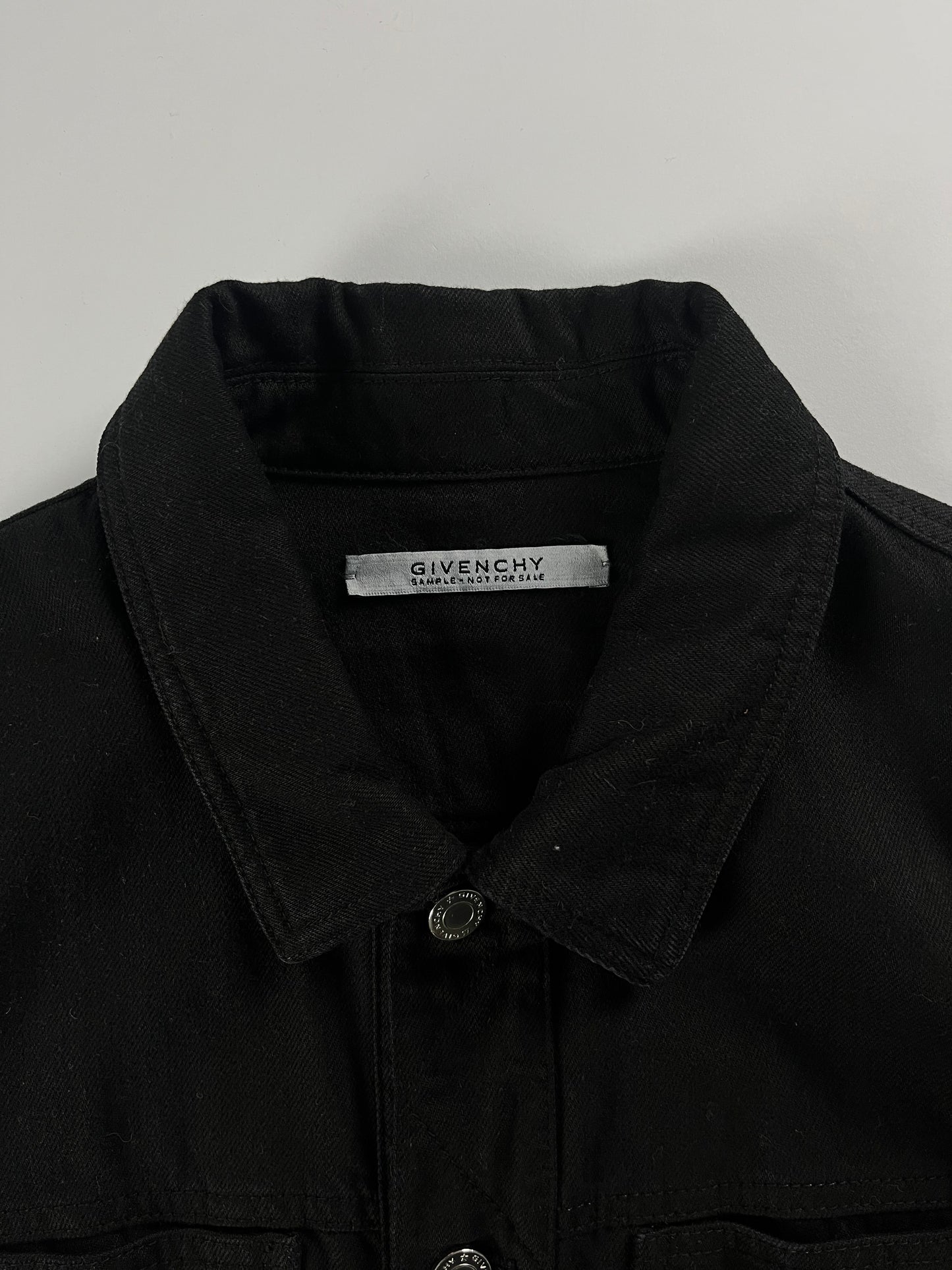 Givenchy Sample Black Denim Jacket SS 2017 - L