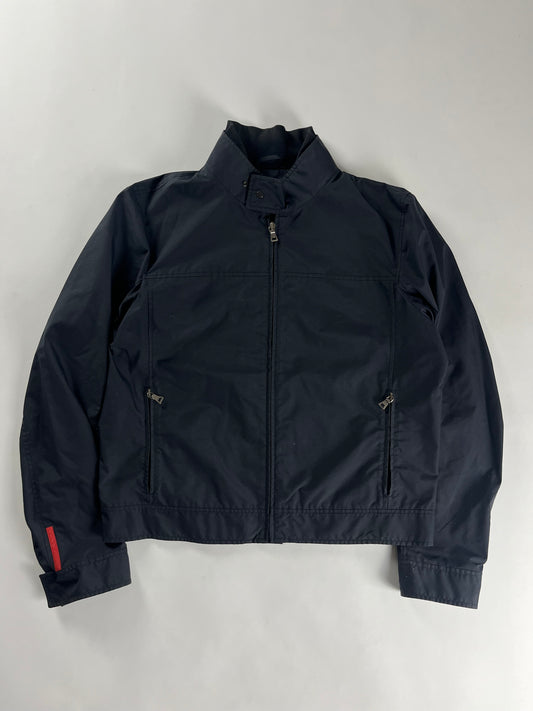 Prada Linea Rossa Marine Nylon Tech Moto Jacket FW 2006 - XL