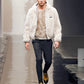 Prada Mainline Cream Fur Zipper Jacket FW 2007 - M